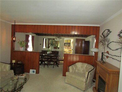 Open view from Living room to Dining room and Kitc