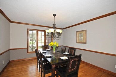 This view of the dining room demonstrates how large the space is. 