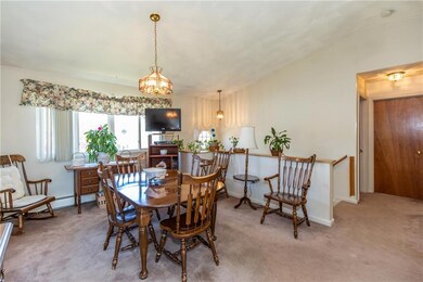 Stairs up to dining room