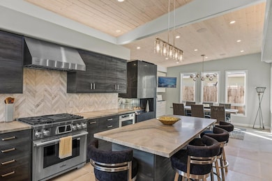 Kitchen Center Island TV View