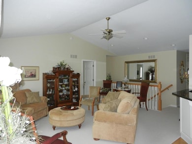 living room - vaulted ceiling