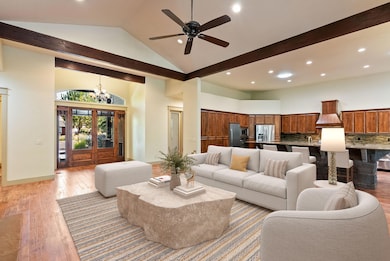 Virtually staged great room