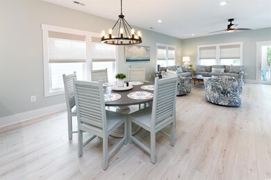 Dining room featuring light hardwood / wood-style 