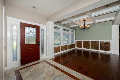 Entry opening onto large dining space