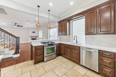 This home offers a spacious open-concept kitchen a
