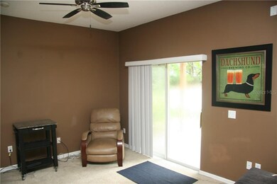 Living room with doors out to patio.