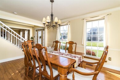 Formal Dining w/wood floors, new 5.5 inch baseboar
