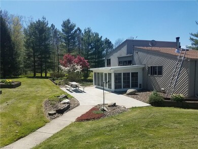 Rear of the home (don't mind the ladder, just chec