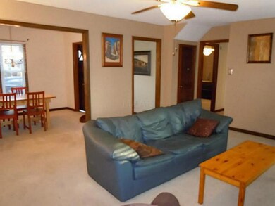 This view of the great room shows you how open the