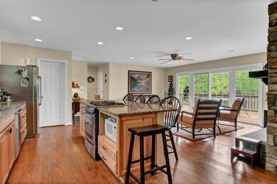 Look at that wall of windows overlooking the deck,
