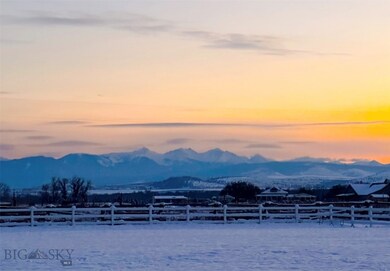 Sunset on the Bridgers.