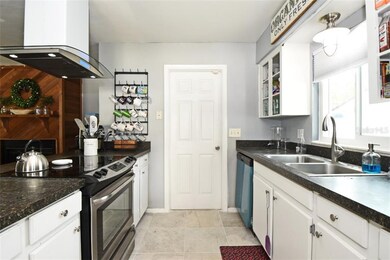 Besides the natural light, the kitchen has extra c