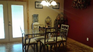 spacious dining walk out to backyard