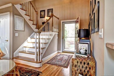 Foyer and view to front door