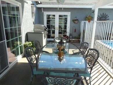 Covered and Gated Patio Cover overlooks the crysta
