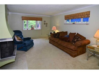 Exterior Front. Large Living Room with bay window,