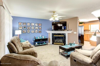 FAMILY ROOM OPENS TO KITCHEN