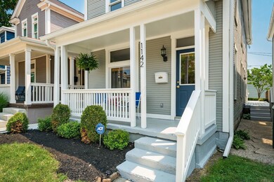 Covered Front Porch Just Painted