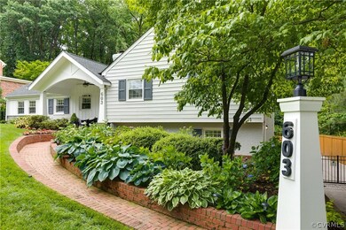 Gorgeous landscaping with mature plants