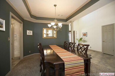 Formal Dining Room with cove ceiling and double cr