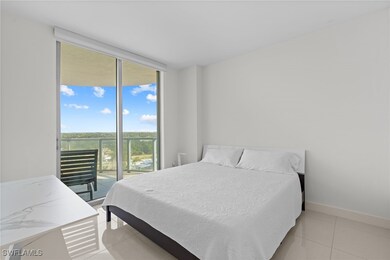 Bedroom with access to outside, floor to ceiling w