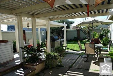 Back yard- Great for entertaining, built in charco