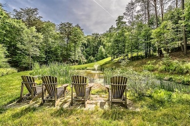 Stone Patio & Fire Pit overlooking a 120 x 60 Farm