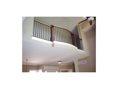 Balcony overlook from second floor hall.