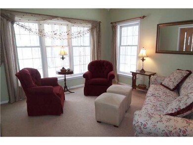 Living Room Inviting Living Room has Crown Molding