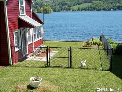 Yard/Garden Close up of the fenced in yard with a 