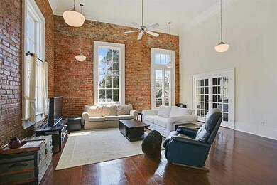 Living Room. Soaring ceiling height with hard wood