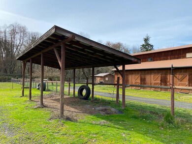 horse stall and barn
