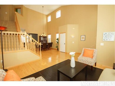 Alternate living room view shows how it opens up t