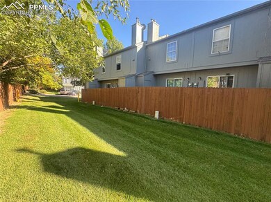 Fenced in private area backing to common space.