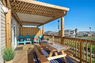 The massive deck is perfect for relaxing or entert