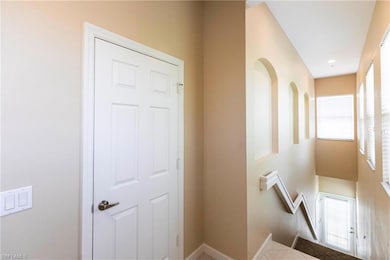 Staircase with baseboards