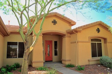Close up of the front of the house
