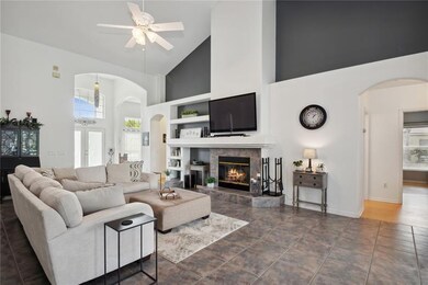 Spacious Family Room with fireplace