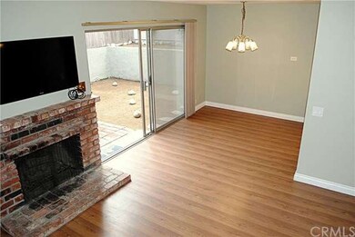 Living Room Fireplace & Dining Room