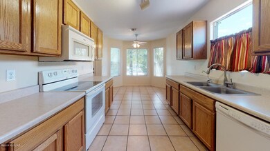 Kitchen facing south