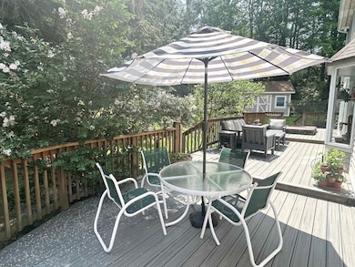Oversize deck off the kitchen