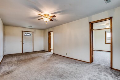 Bedrooms come off of the living room.