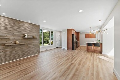 open layout with luxury vinyl tile flooring