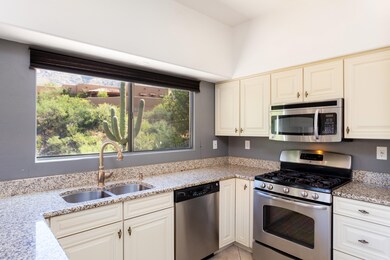 Kitchen with gas range