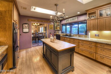 Butcher Block Island in Stunning Kitchen