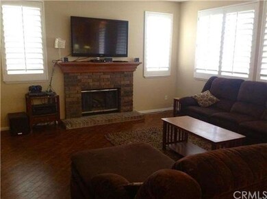 Spacious family room with fireplace