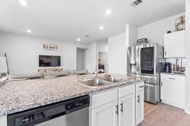 Beautiful kitchen with so much counter space.