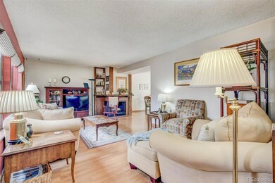 Open concept living and dining room