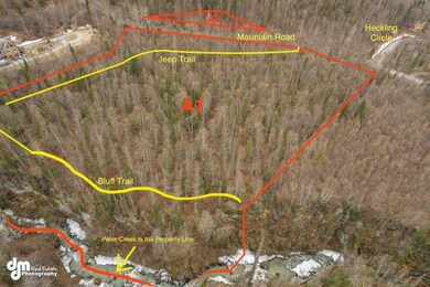 Mapped Aerial Views Cabled with Trails &