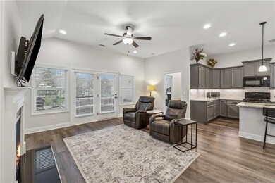 LIght and Bright Living Space open to Kitchen